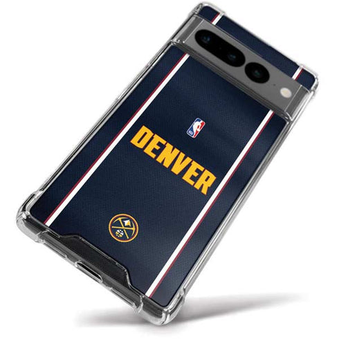 NBA Denver Nuggets Jersey Google Pixel 7 Pro Clear Case